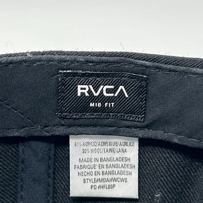 RVCA Hat Baseball Cap PM Tenore Skater Surfer Surfing MMA Snapback Mid Fit Black