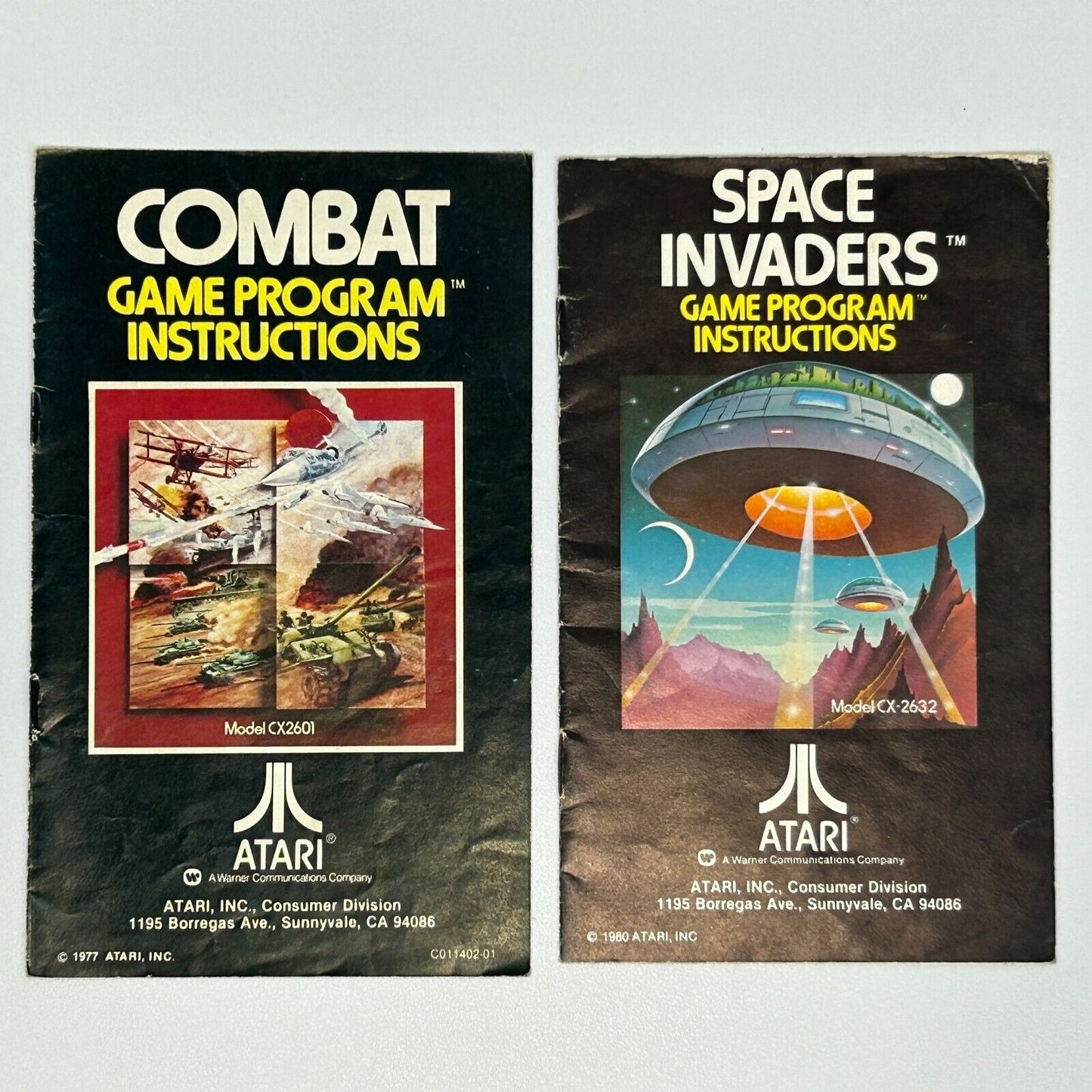 Lot of 7 Atari 2600 Video Game Cartridge Catalogs and Instructions Manuals