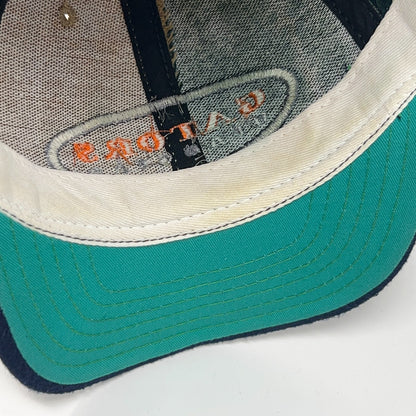 Vintage 90s Florida Fighting Gators Hat Baseball Cap University Strapback Beige