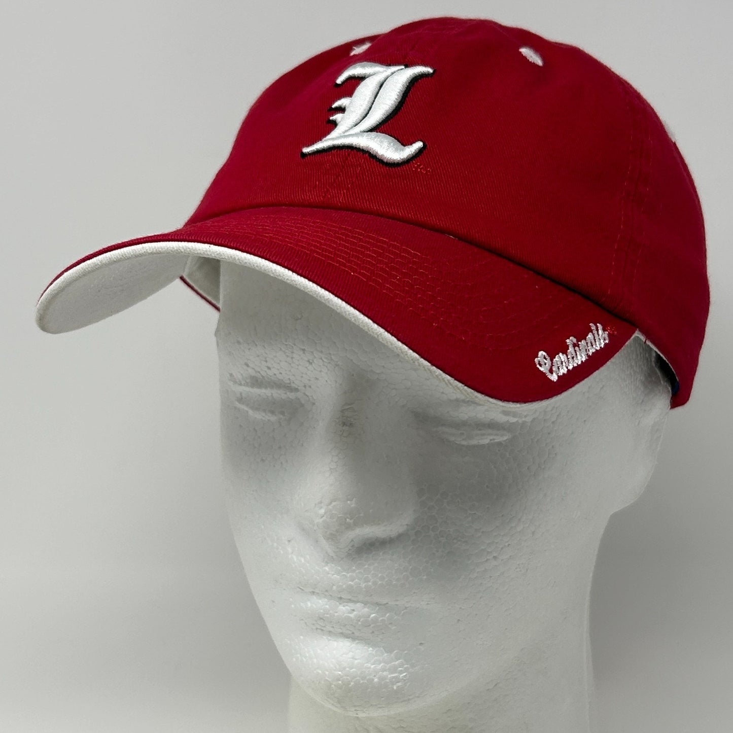 Louisville Cardinals Dad Hat Baseball Cap NCAA University UofL TOW Strapback Red - Neon Vintage