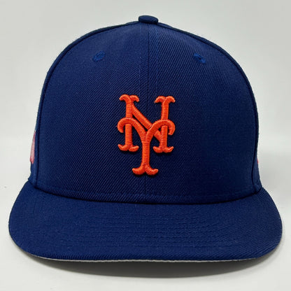 New York NY Mets 1986 WS Hat Baseball Cap Swarovski New Era Blue Fitted 7 1/2
