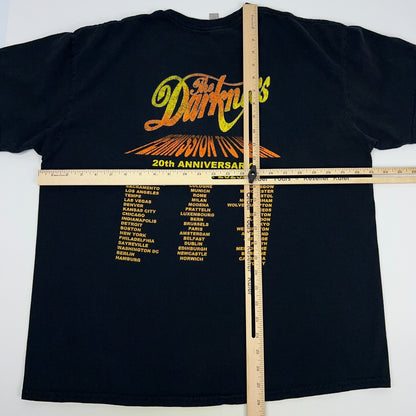 The Darkness Permission To Land Again Tour T Shirt XL X-Large Black Concert Tee