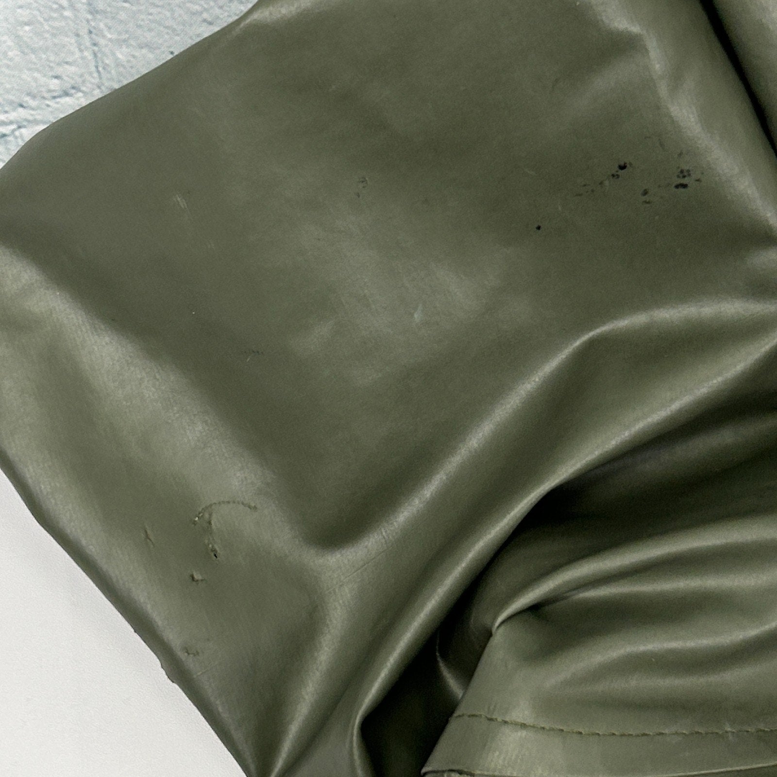 Vintage 60s 70s Stearns Dry Wear Raincoat Jacket Hooded USA Made Green M Medium - Neon Vintage