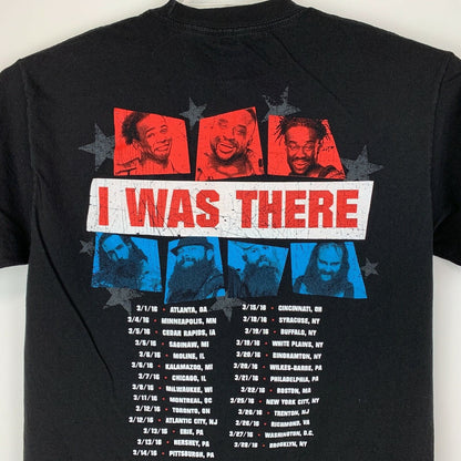 WWE Live Road To Wrestlemania T 恤 男式中号 2016 摔跤 T 恤 黑色