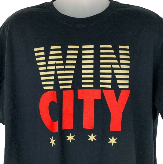 Nike Chi-League Chicago Win City T Shirt 2XL XXL Basketball Hoops Tee Mens Black