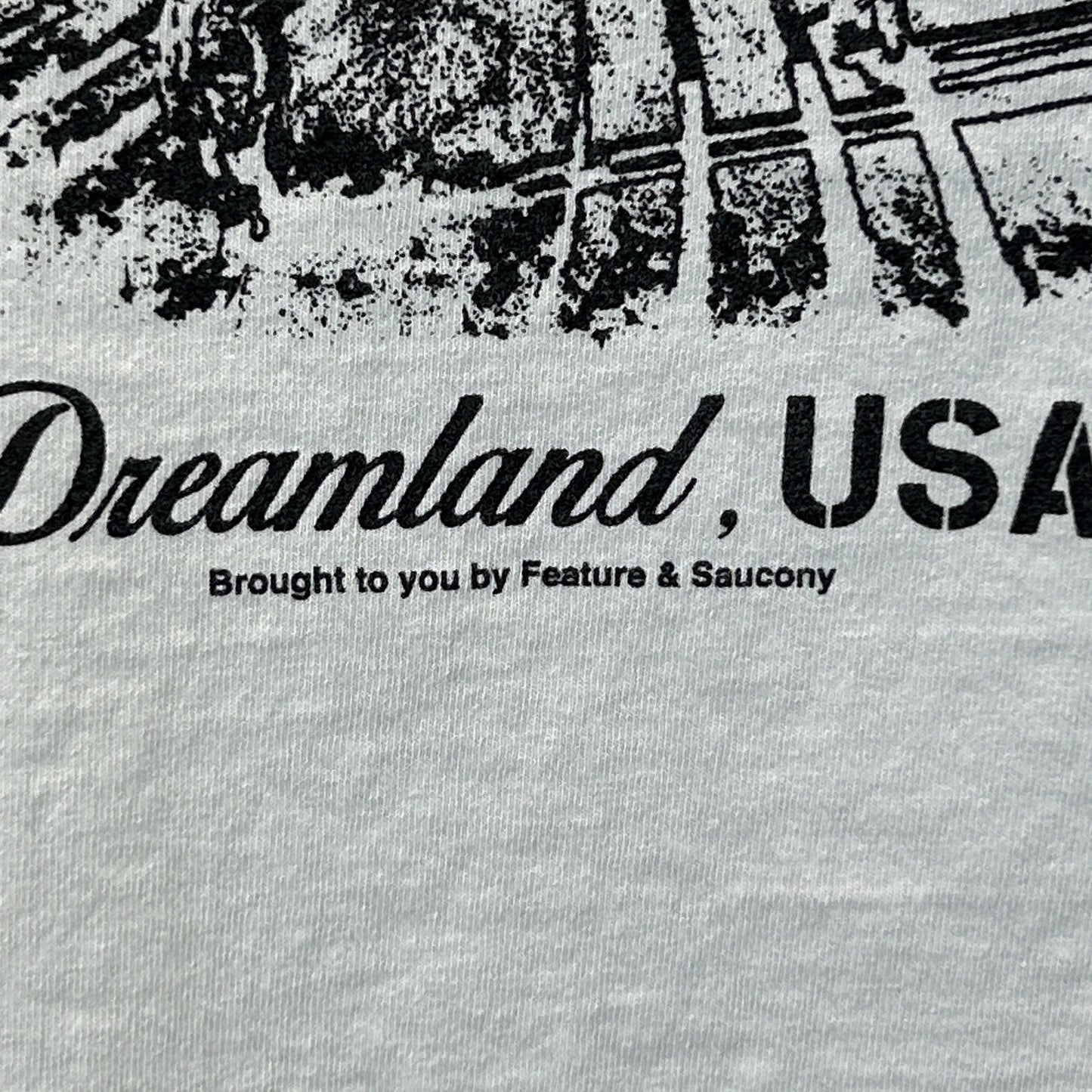 Feature x Saucony Greetings From Dreamland USA T Shirt UFO White Tee XL X-Large