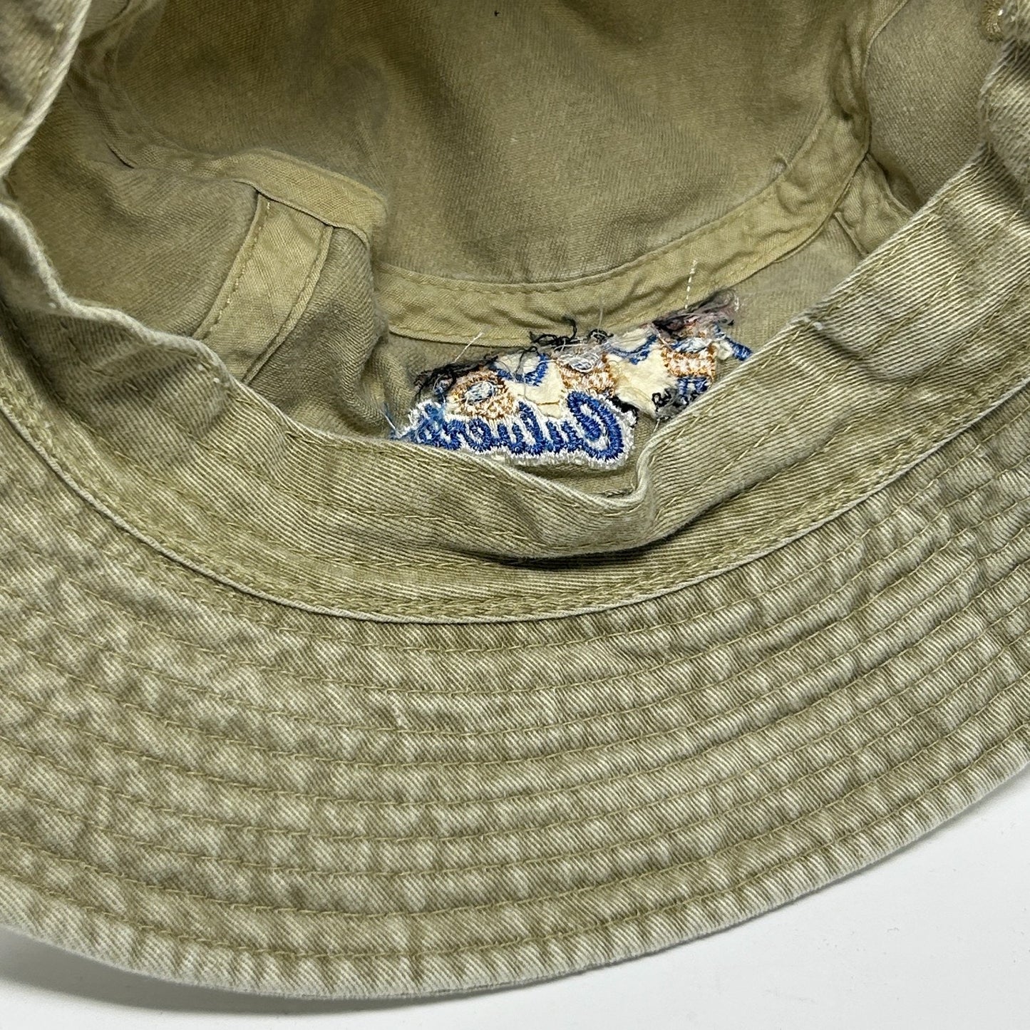 Vintage 90s Culvers Restaurant Bucket Hat Beige Fishermans Hat Pail Hat L-XL