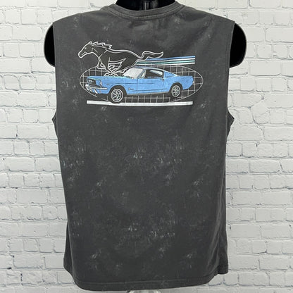 Ford Mustang 1965 Fastback T Shirt L Large Sleeveless Muscle Car Graphic Tee