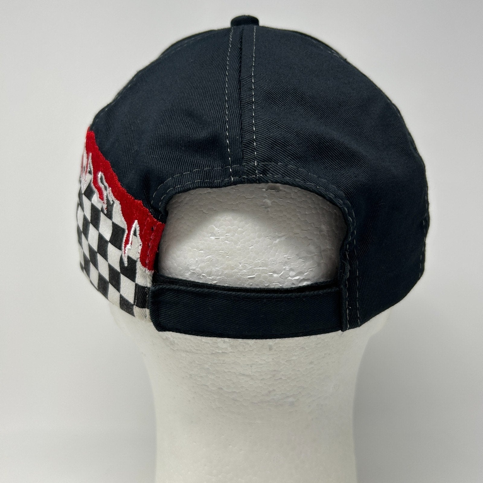 Vintage 90s Komo Machine Inc Hat Baseball Cap Machinist 6 Panel Strapback Black - Neon Vintage