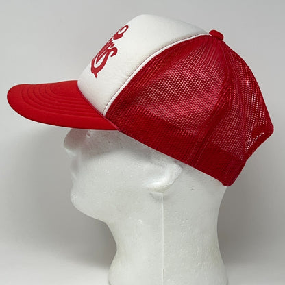Vintage 90s Mel Tillis Signed Trucker Hat Baseball Cap Autographed Snapback Red