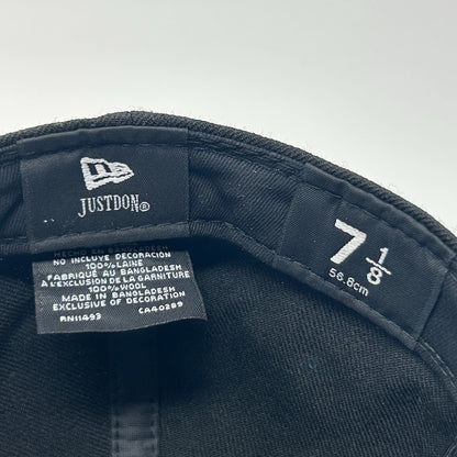 Las Vegas Raiders Hat Baseball Cap New Era x Just Don NFL Black Fitted 7 1/8