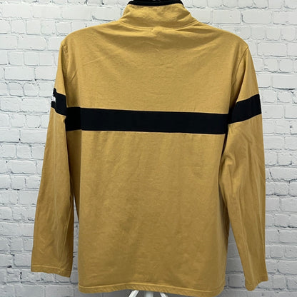 Las Vegas Golden Knights 1/4 Zip Pullover T Shirt L Large Yellow Station Casinos