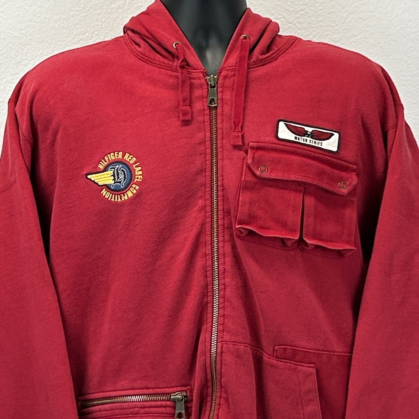 Tommy Hilfiger Denim Red Label Competition Hoodie Motor Series Hooded XXL 2XL