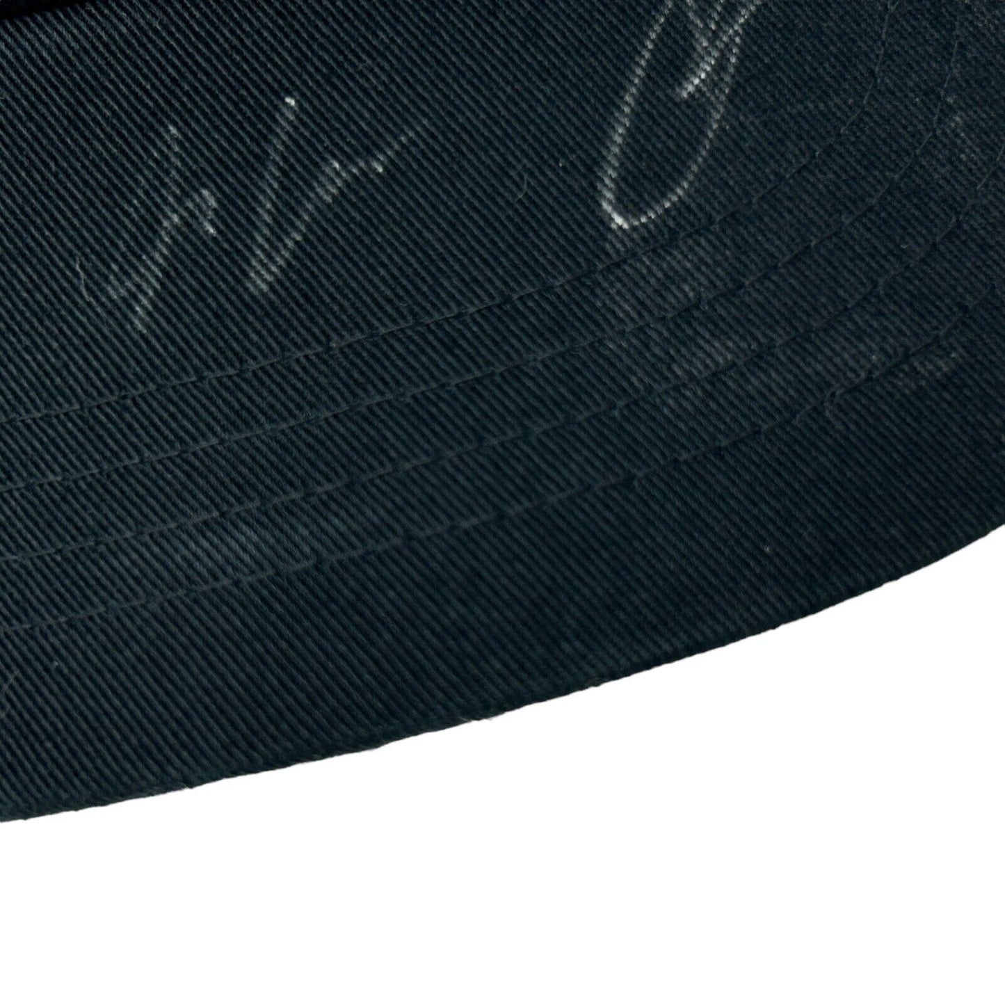 Gorra de béisbol con firma de Nightly Band, con correa trasera autografiada y firmas, color negro