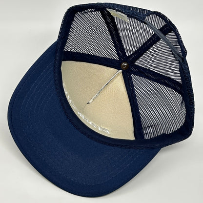 Vintage Eradicane Herbicide Trucker Hat Cap Blue 80s Farmer Pesticides Snapback