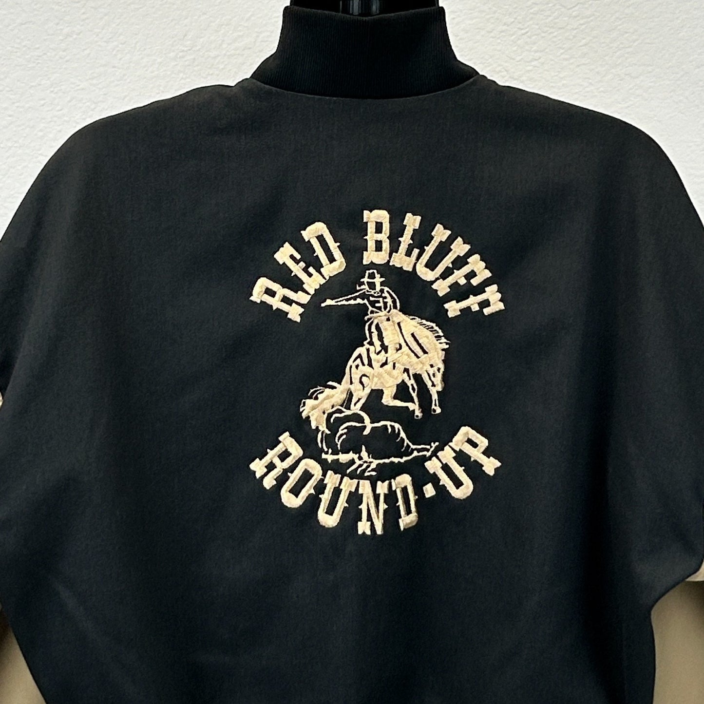 Vintage 90s Red Bluff Round Up Jacket 1996 Rodeo California PRCA Beige L Large