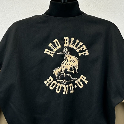 Vintage 90s Red Bluff Round Up Jacket 1996 Rodeo California PRCA Beige L Large