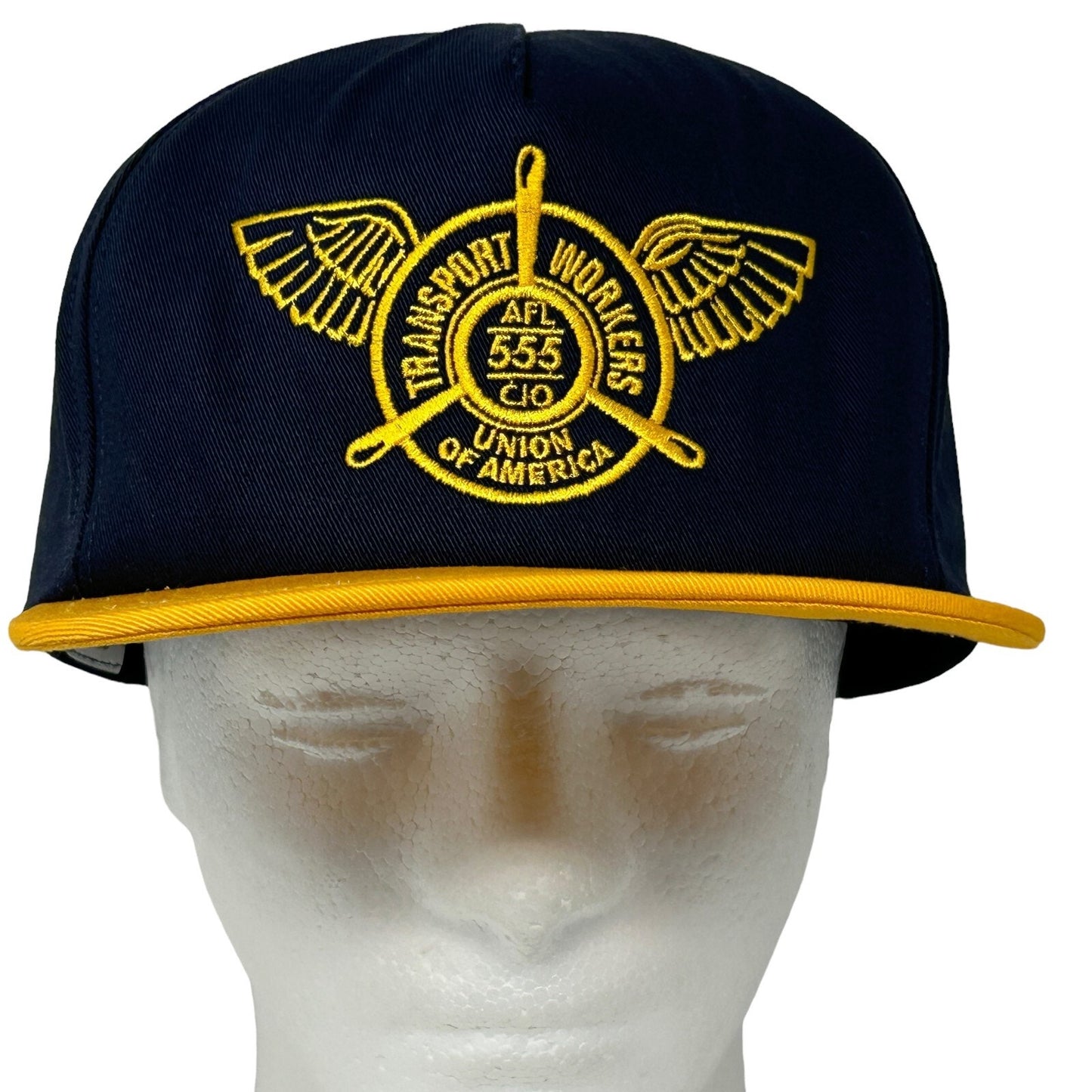 Transport Workers Labor Union Local 555 Hat Cap Blue Snapback AFL CIO TWU USA