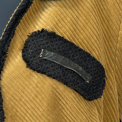 Double D Ranch Corduroy Jacket Ranchwear Western Cowgirl Beige Womens M Medium