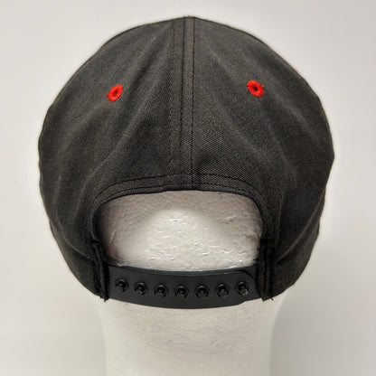 Vintage 90s Chicago Bulls Cap Baseball Hat Logo Twins Enterprise Snapback Black