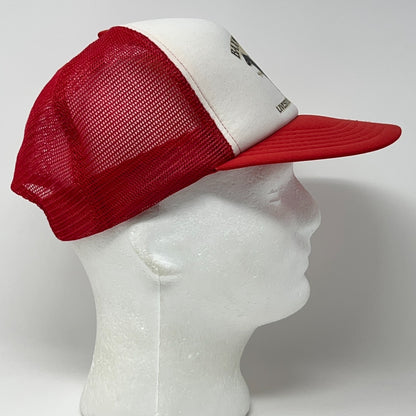 Vintage Baxman & Son Livestock Trucker Hat Baseball Cap Petaluma Snapback Red
