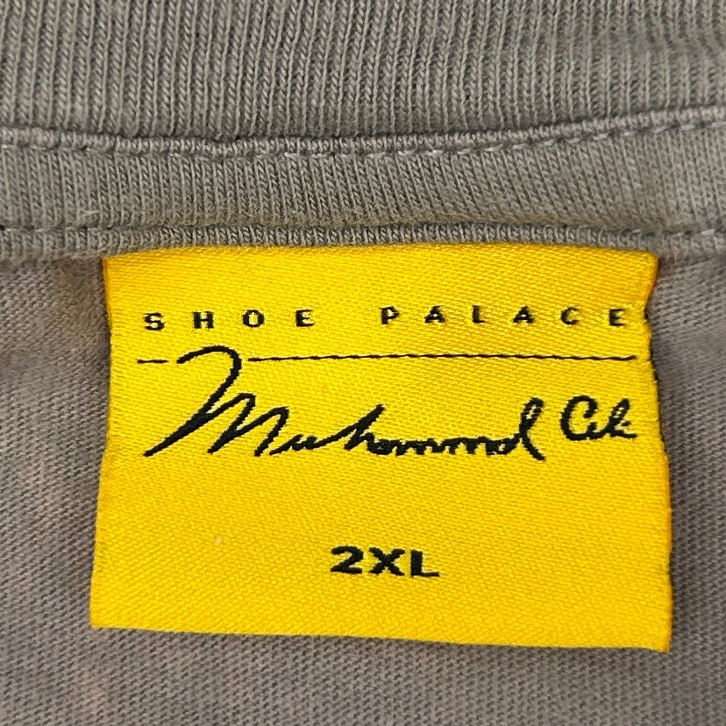 Muhammad Ali x Shoe Palace T Shirt Boxing Boxer Embroidered Gray Mens XXL 2XL