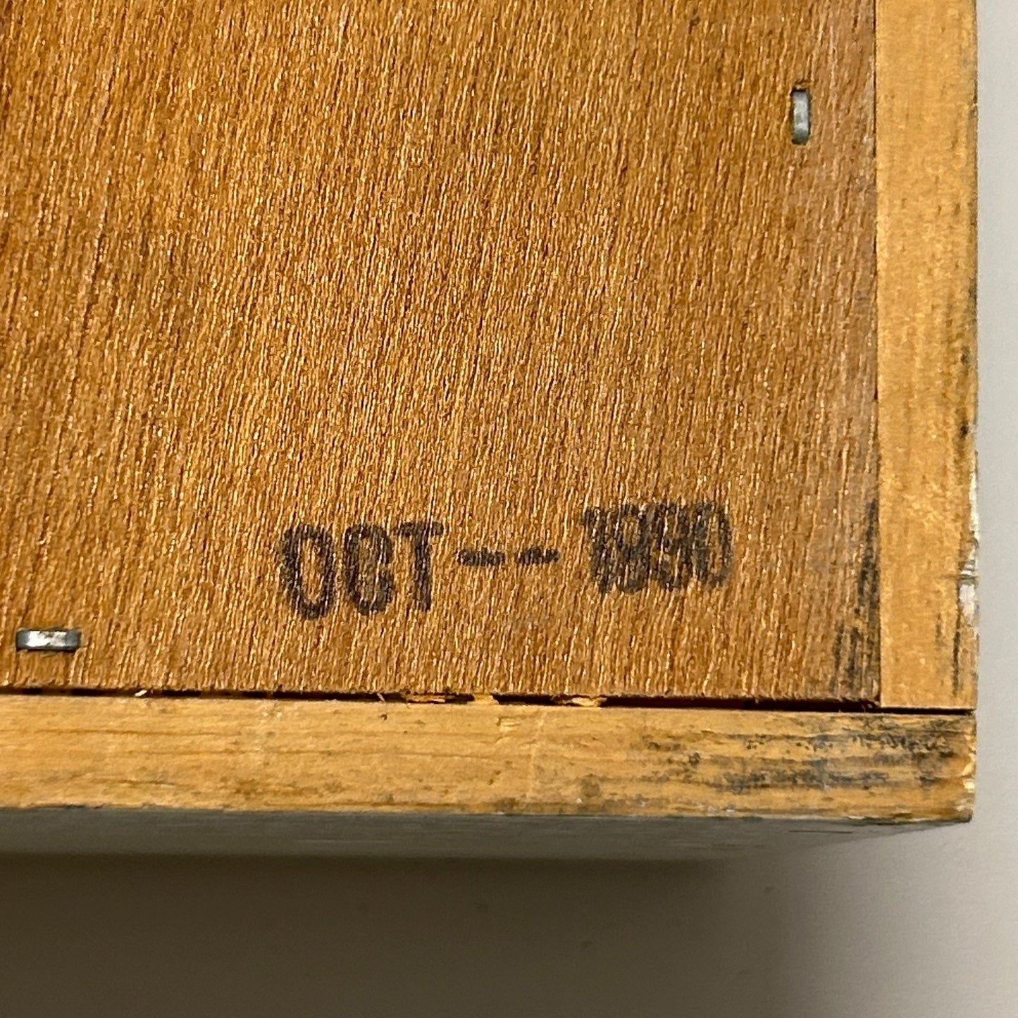 100 Cassette Tape Wall Rack Napa Valley Box Company Storage Holder Wood Vintage