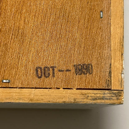 100 Cassette Tape Wall Rack Napa Valley Box Company Storage Holder Wood Vintage