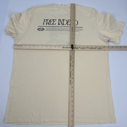 RISE WKND T Shirt Free Indeed John 8 34-36 Christian Jesus Tee Beige XL X-Large