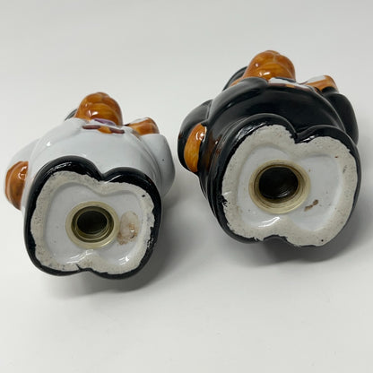 Vintage 90s Joe Camel Cigarettes Salt and Pepper Shakers Black White Promotional