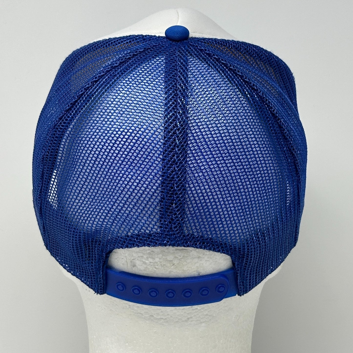 Vintage 1986 World Exposition Trucker Hat Baseball Cap Vancouver Snapback Blue