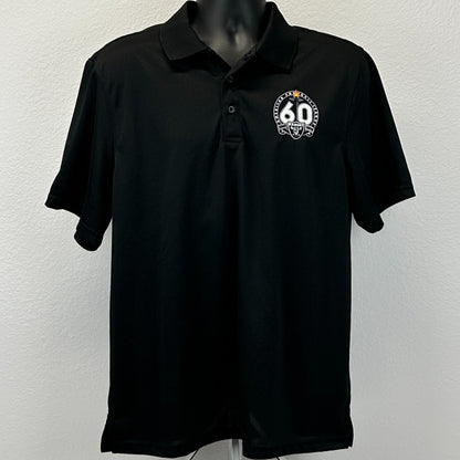 Las Vegas Raiders Performance Polo Shirt 60th Year NFL Clique Black L Large
