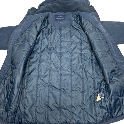 Mackintosh New England Womens Jacket Small Blue Removable Hood Winter Parka Coat