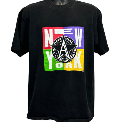 Camiseta oficial All Star Cafe New York Vintage 90s, talla grande, fabricada en EE. UU., para hombre, color negro