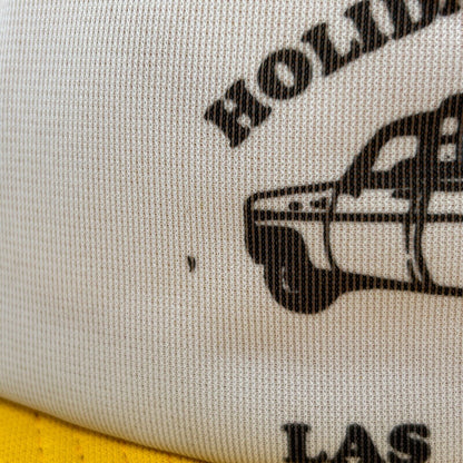 Gorra de béisbol de malla amarilla con diseño de camioneta pickup vintage de los años 80 y gorra de camionero Las Vegas Camper