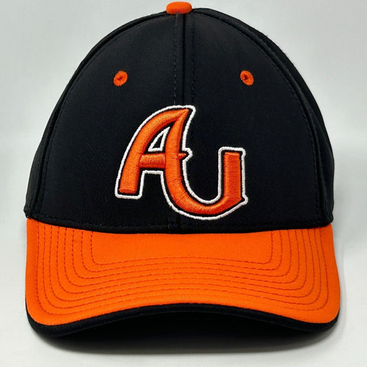Gorra de béisbol de los Ravens de la Universidad de Anderson, The Game Pro, negra, ajustada, 7 3/8