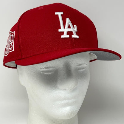 Los Angeles Dodgers 2020 World Series Hat Baseball Cap Red New Era Fitted 7 3/4