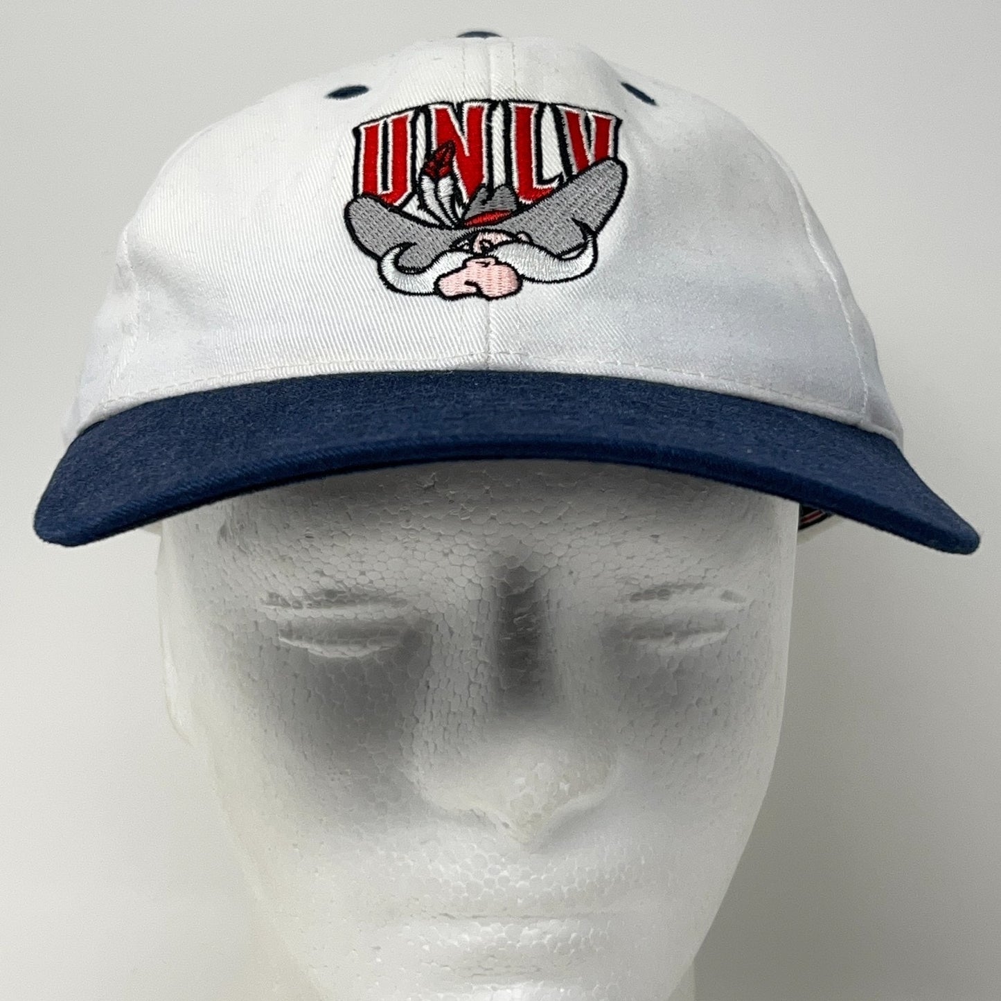 Vintage UNLV Runnin Rebels Nextlink Hat Baseball Cap White Las Vegas Strapback