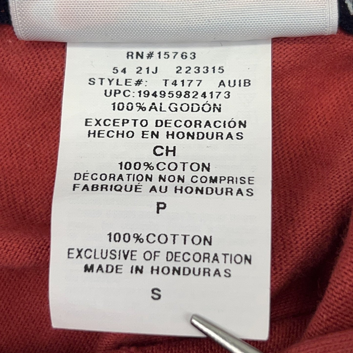 Champion Midweight Hoodie S Small Red Cotton Logo Stripe Pullover Sweatshirt