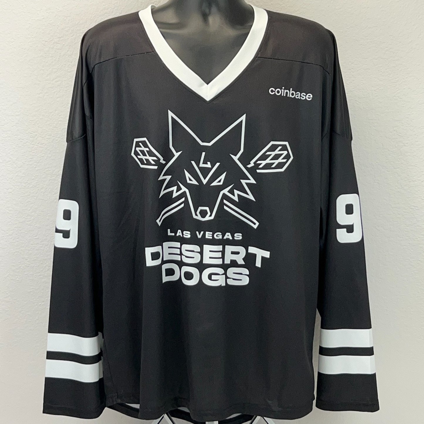 Las Vegas Desert Dogs Wayne Gretzky Jersey NLL Lacrosse Shirt Black Mens XXL 2XL