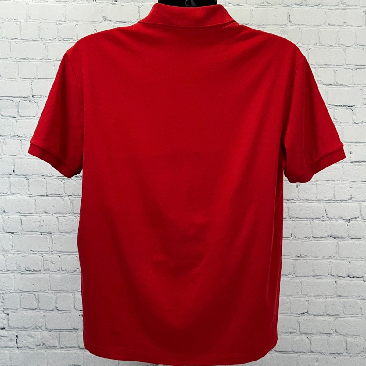 Lacoste Polo Shirt Mens XL X-Large Red Regular Fit Cotton Crocodile Logo Peru