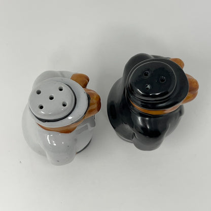 Vintage 90s Joe Camel Cigarettes Salt and Pepper Shakers Black White Promotional