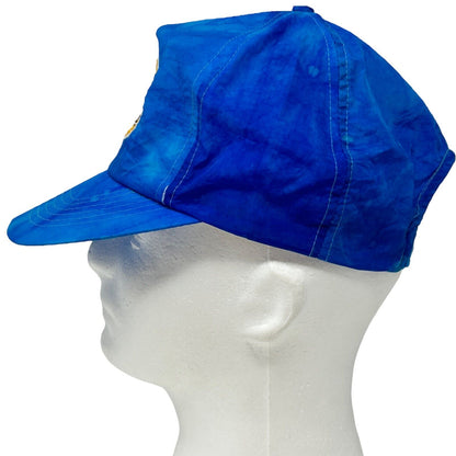 Joe Camel Cigarettes Vintage 90s Hat Tobacco Blue Tie Dye Snapback Baseball Cap
