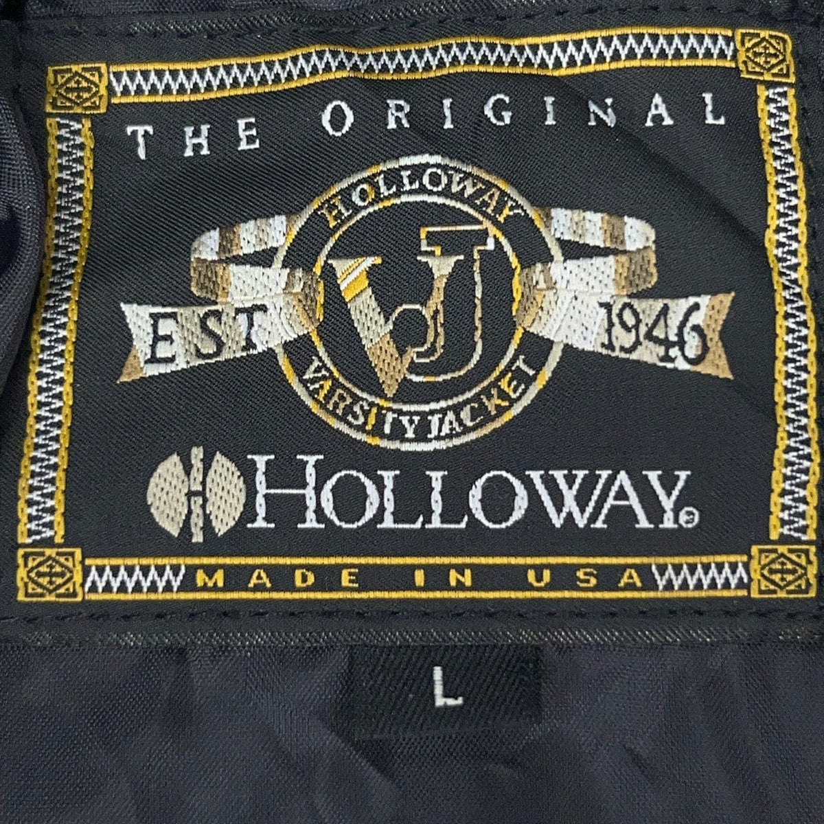 Vintage Holloway Apple Valley Football Varsity Jacket L Large Wool Leather USA