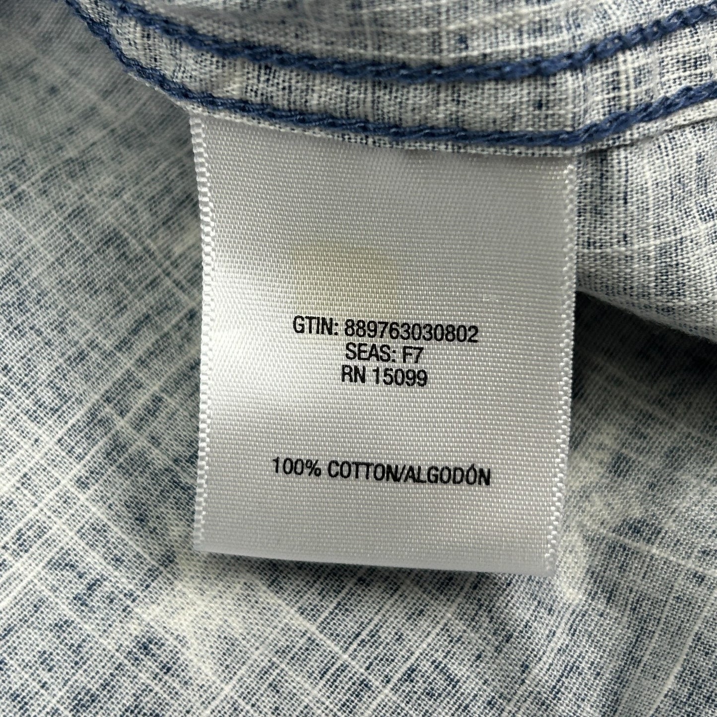 Outdoor Life USA Flag Stars Stripes Button Front Shirt Blue Patriotic XL X-Large - Neon Vintage