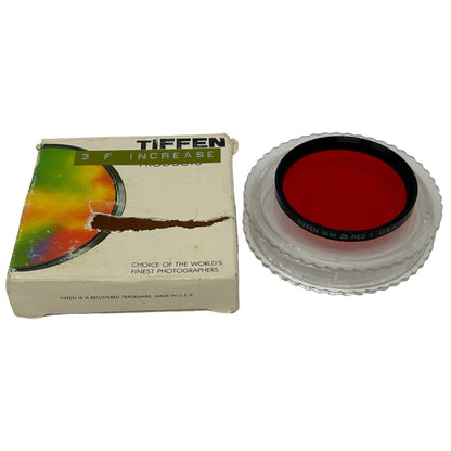 Tiffen 55mm 25A Red 1 Screw-In Camera Lens Filter Vintage B&W Photography USA