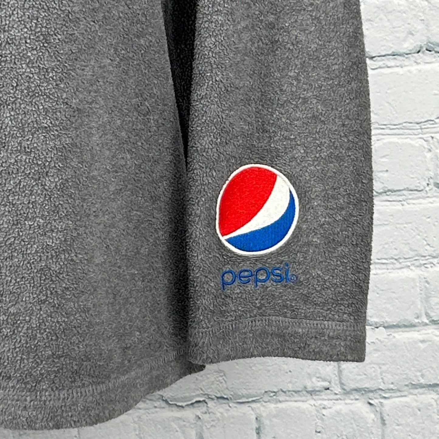 Albuquerque Isotopes 1/4 Quarter Zip Fleece Jacket MiLB Pepsi Cola Gray M Medium