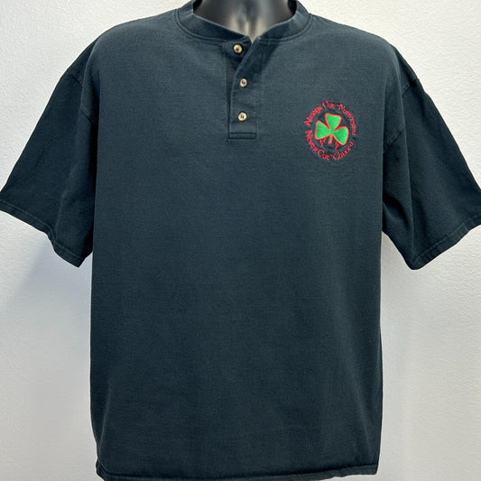 Vintage Always Outnumbered Never Outgunned T Shirt Mens XL X-Large Black Irish - Neon Vintage