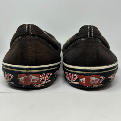 Zapatillas de deporte de caña baja Vans Era Rad BMX Movie para hombre, color negro, con cordones, 12/13