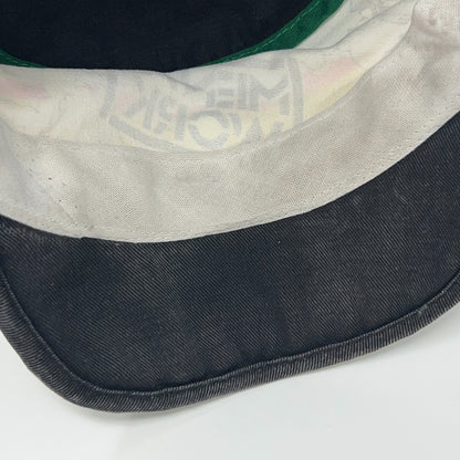 Vintage 80s Men at Work Cargo Painters Hat Baseball Cap Size S-M Black Rock Band